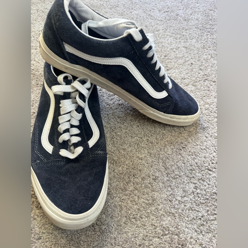 NWOT | Vans Men’s Suede Sneakers | Navy Blue | Size 12 | Water Repellent - Picture 4 of 9